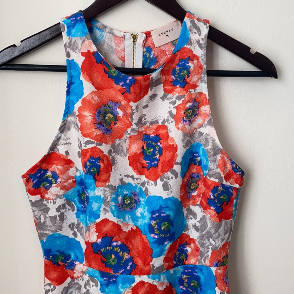 Floral, fit and flare summer dress
